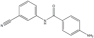 4-amino-N-(3-cyanophenyl)benzamide Struktur