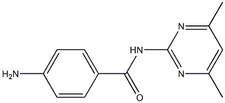 4-amino-N-(4,6-dimethylpyrimidin-2-yl)benzamide Struktur