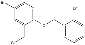 4-bromo-1-[(2-bromophenyl)methoxy]-2-(chloromethyl)benzene Struktur