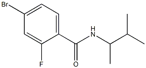 4-bromo-2-fluoro-N-(3-methylbutan-2-yl)benzamide Struktur