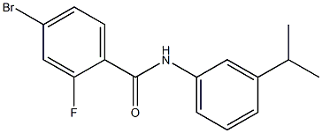 4-bromo-2-fluoro-N-[3-(propan-2-yl)phenyl]benzamide Struktur