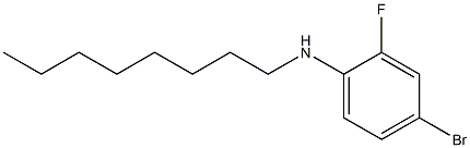 4-bromo-2-fluoro-N-octylaniline Struktur