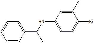 4-bromo-3-methyl-N-(1-phenylethyl)aniline Struktur