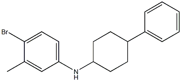 4-bromo-3-methyl-N-(4-phenylcyclohexyl)aniline Struktur