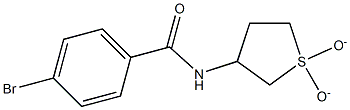 4-bromo-N-(1,1-dioxidotetrahydrothien-3-yl)benzamide Struktur