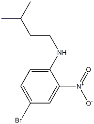 4-bromo-N-(3-methylbutyl)-2-nitroaniline Struktur