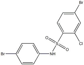 4-bromo-N-(4-bromophenyl)-2-chlorobenzene-1-sulfonamide Struktur