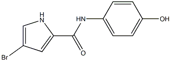 4-bromo-N-(4-hydroxyphenyl)-1H-pyrrole-2-carboxamide Struktur