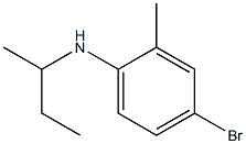 4-bromo-N-(butan-2-yl)-2-methylaniline Struktur