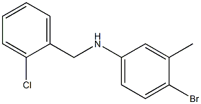 4-bromo-N-[(2-chlorophenyl)methyl]-3-methylaniline Struktur