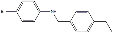 4-bromo-N-[(4-ethylphenyl)methyl]aniline Struktur