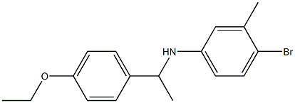 4-bromo-N-[1-(4-ethoxyphenyl)ethyl]-3-methylaniline Struktur