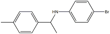 4-bromo-N-[1-(4-methylphenyl)ethyl]aniline Struktur