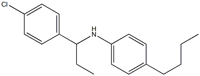 4-butyl-N-[1-(4-chlorophenyl)propyl]aniline Struktur