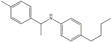 4-butyl-N-[1-(4-methylphenyl)ethyl]aniline Struktur