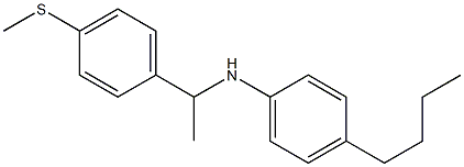 4-butyl-N-{1-[4-(methylsulfanyl)phenyl]ethyl}aniline Struktur