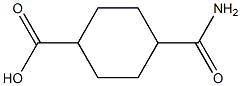 4-carbamoylcyclohexane-1-carboxylic acid Struktur