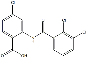 4-chloro-2-[(2,3-dichlorobenzene)amido]benzoic acid Struktur