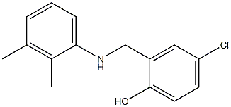 4-chloro-2-{[(2,3-dimethylphenyl)amino]methyl}phenol Struktur