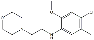 4-chloro-2-methoxy-5-methyl-N-[2-(morpholin-4-yl)ethyl]aniline Struktur