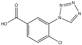 4-chloro-3-(1H-tetrazol-1-yl)benzoic acid Struktur