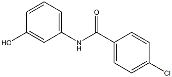 4-chloro-N-(3-hydroxyphenyl)benzamide Struktur