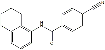 4-cyano-N-(5,6,7,8-tetrahydronaphthalen-1-yl)benzamide Struktur