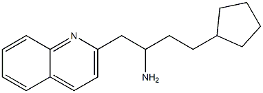 4-cyclopentyl-1-(quinolin-2-yl)butan-2-amine Struktur