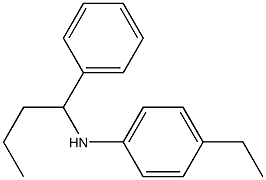 4-ethyl-N-(1-phenylbutyl)aniline Struktur