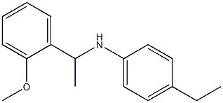 4-ethyl-N-[1-(2-methoxyphenyl)ethyl]aniline Struktur