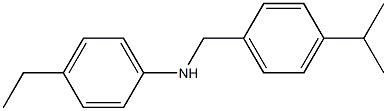 4-ethyl-N-{[4-(propan-2-yl)phenyl]methyl}aniline Struktur