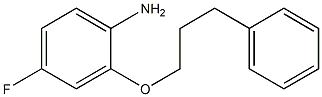 4-fluoro-2-(3-phenylpropoxy)aniline Struktur