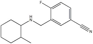 4-fluoro-3-{[(2-methylcyclohexyl)amino]methyl}benzonitrile Struktur