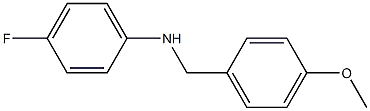 4-fluoro-N-[(4-methoxyphenyl)methyl]aniline Struktur