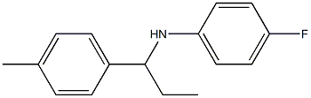 4-fluoro-N-[1-(4-methylphenyl)propyl]aniline Struktur