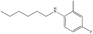 4-fluoro-N-hexyl-2-methylaniline Struktur