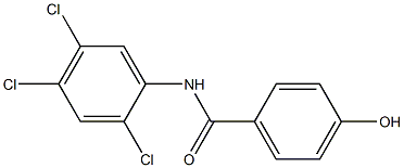 4-hydroxy-N-(2,4,5-trichlorophenyl)benzamide Struktur