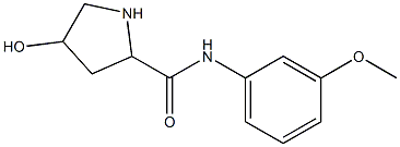 4-hydroxy-N-(3-methoxyphenyl)pyrrolidine-2-carboxamide Struktur