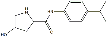 4-hydroxy-N-[4-(propan-2-yl)phenyl]pyrrolidine-2-carboxamide Struktur