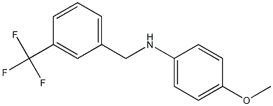 4-methoxy-N-{[3-(trifluoromethyl)phenyl]methyl}aniline Struktur