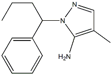 4-methyl-1-(1-phenylbutyl)-1H-pyrazol-5-amine Struktur