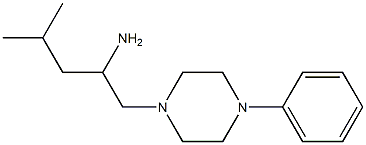 4-methyl-1-(4-phenylpiperazin-1-yl)pentan-2-amine Struktur