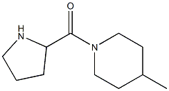 4-methyl-1-(pyrrolidin-2-ylcarbonyl)piperidine Struktur