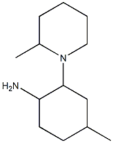 4-methyl-2-(2-methylpiperidin-1-yl)cyclohexanamine Struktur