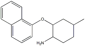 4-methyl-2-(naphthalen-1-yloxy)cyclohexan-1-amine Struktur