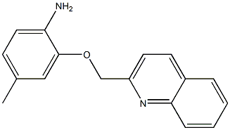 4-methyl-2-(quinolin-2-ylmethoxy)aniline Struktur