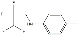 4-methyl-N-(2,2,3,3-tetrafluoropropyl)aniline Struktur