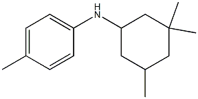 4-methyl-N-(3,3,5-trimethylcyclohexyl)aniline Struktur