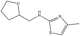 4-methyl-N-(oxolan-2-ylmethyl)-1,3-thiazol-2-amine Struktur