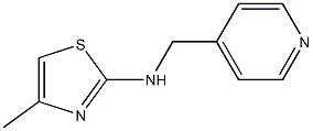 4-methyl-N-(pyridin-4-ylmethyl)-1,3-thiazol-2-amine Struktur